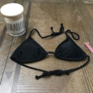 NWT Black Triangle Bikini Top